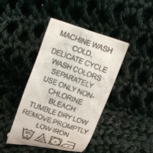 ELLOS 22/24 WOMAN PLUS BLACK CROCHET COVER UP SWEATER VERSATILE - Picture 12 of 12